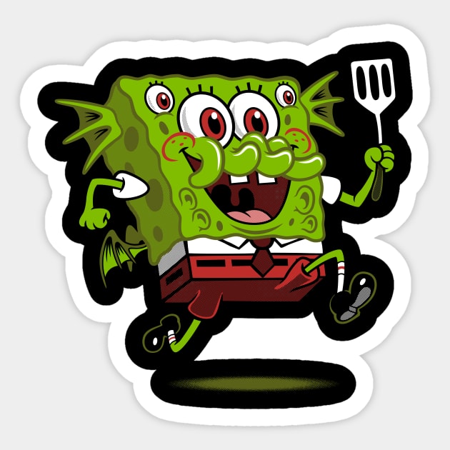 Cthulhu Squarepants Sticker by Nemons